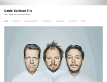 Tablet Screenshot of danielkarlssonmusic.com
